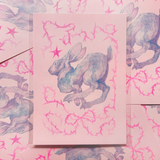 Briar Rabbit: Risograph Print