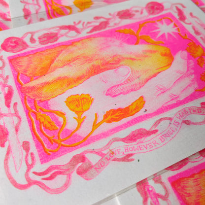 Guarded: Risograph Print